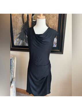 Helmut Lang Black Silky Dress Size 4
